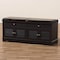 Baxton Studio Leo Modern Dark Brown Wood 2-Drawer Shoe Storage Bench 142-8038 - alternate 10